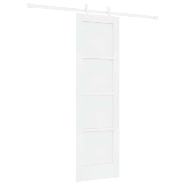 vidaXL Skyved&oslash;r Hvit 61 x 198,5 cm Massiv furu