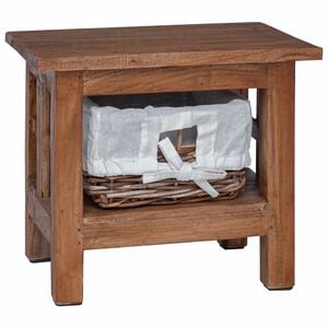 vidaXL Sidetabell Brun 38 x 28 x 35 cm Massivt mahognitre