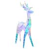 vidaXL Prismatisk iriserende LED-reinsdyr Flerfarget 48 x 19 x 86 cm