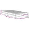vidaXL Sengeramme uten madrass 100x200 cm heltre furu