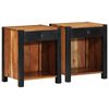 vidaXL Nattbordskap 2 stk. Brun 40 x 35 x 50 cm Solid akasietre