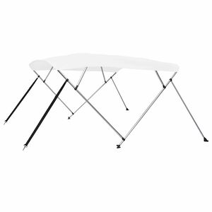 vidaXL Biminitopp 4-buet hvit 243x180x137 cm