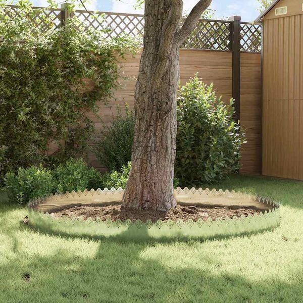 vidaXL Plenkanter 10 pcs sølv 103 x 0,05 x 22 cm Galvanisert Stål