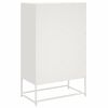 vidaXL Highboard hvit 68x39x111,5 cm stål