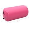 vidaXL Oppbl&aring;sbar gymnastikkrull med pumpe 120x75 cm PVC rosa