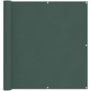 vidaXL Balkong Skjerm M&oslash;rkegr&oslash;nn 110 x 400 cm Oxford Stoff