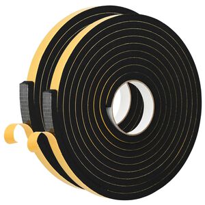 vidaXL Selvklebende skum tape 2 stk. Svart 20mm x 5m CR skum