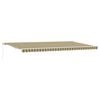vidaXL Uttrekkbar markise Flerfarget 600 &times; 350 cm
