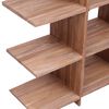 vidaXL Bokhylle 100x30x120 cm heltre teak