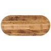 vidaXL Bordplate 90x40x2,5 cm oval grovt heltre mangotre