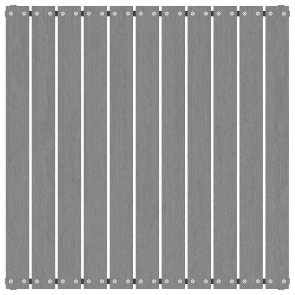 vidaXL Utendørs fotskammel med pute grå heltre furu