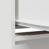 vidaXL Highboard hvit 29,5x34x119,5 cm konstruert tre