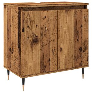 vidaXL Baderomsskap gammelt tre 58x33x60 cm konstruert tre