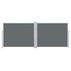 vidaXL Uttrekkbar sidemarkise 140x1000 cm antrasitt