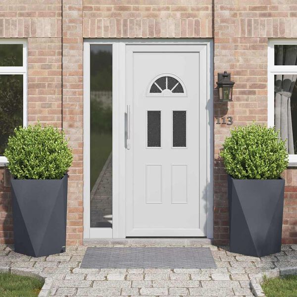 vidaXL Plantekassed 2 pcs Antrasitt 50 x 50 x 75 cm St&aring;l