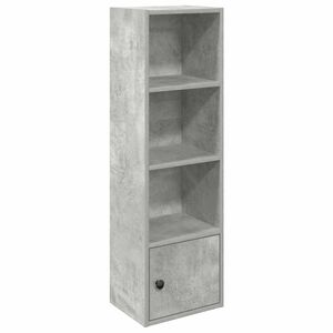 vidaXL Bokhylle betonggr&aring; 31x24x102 cm konstruert tre