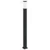 vidaXL Pullertlampe med stikkontakt 110 cm svart IP44