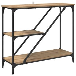 vidaXL Konsollbord Artisan Eik 88,5 x 30 x 75 cm Konstruert tre
