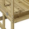 vidaXL Utvidbar hagebenk impregnert furu