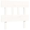 vidaXL Sengeramme med hodegavl hvit 100x200 cm heltre