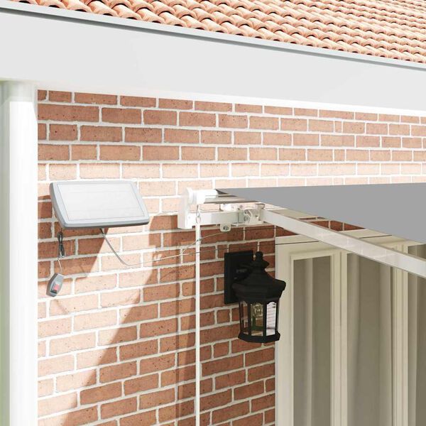 vidaXL Markise med Hvit 6 × 3,5 m Metall