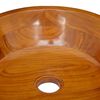 vidaXL Vask heltre teak &Phi;40x10 cm