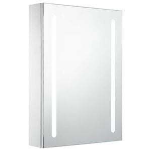 vidaXL LED-speilskap til bad 50x13x70 cm
