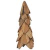 vidaXL Juletre med stativ Brun 51 cm Heltre teak