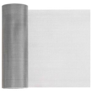vidaXL Maskeskjerm 20 x 500 cm 30 Mesh Rustfritt st&aring;l 201 S&oslash;lv