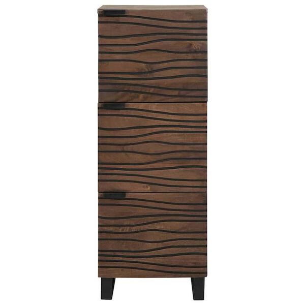 vidaXL Highboard Brun 40 x 33 x 110 cm heltre mango