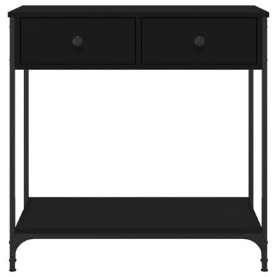 vidaXL Konsollbord svart 75x34,5x75 cm konstruert tre