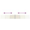 vidaXL Uttrekkbar sidemarkise 170x1200 cm kremhvit