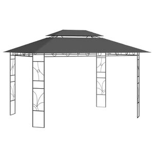 vidaXL Paviljong 4x3x2,7 m antrasitt 160 g/m&sup2;