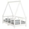 vidaXL Barnesengeramme hvit 70x140 cm heltre furu