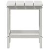 vidaXL Adirondack Sidebord Hvit 38 x 38 x 46 cm HDPE
