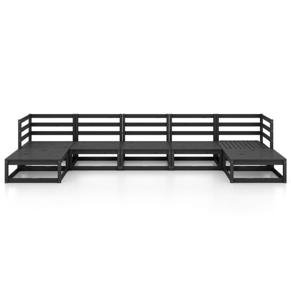 vidaXL Hagesofagruppe 7 deler heltre furu