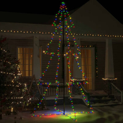 vidaXL Juletrekjegle 360 LED innendørs og utendørs 143x250 cm