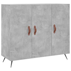 vidaXL Skjenk betonggr&aring; 90x34x80 cm konstruert tre