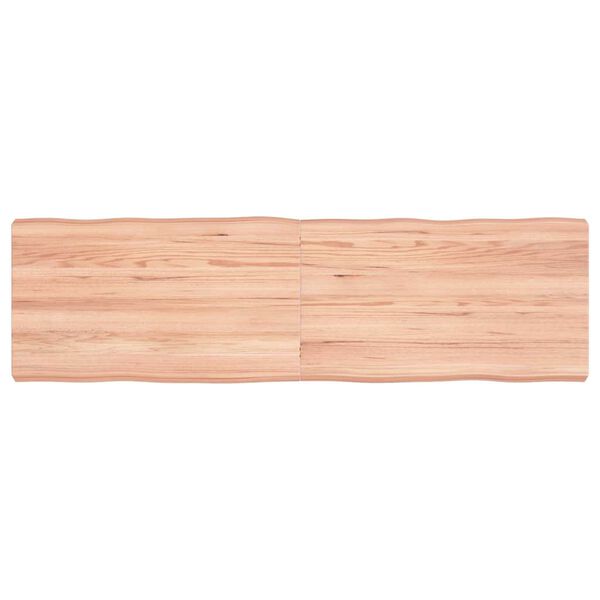 vidaXL Bordplate lysebrun 140x40x(2-6)cm behandlet heltre naturlig