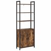 vidaXL Bokskap 6 niv&aring;er 60 x 24 x 161 cm Konstruert tre R&oslash;kt eik