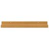 vidaXL Vegghylle med hylle 2 pcs Beige 40 x 9 x 3 cm Konstruert tre