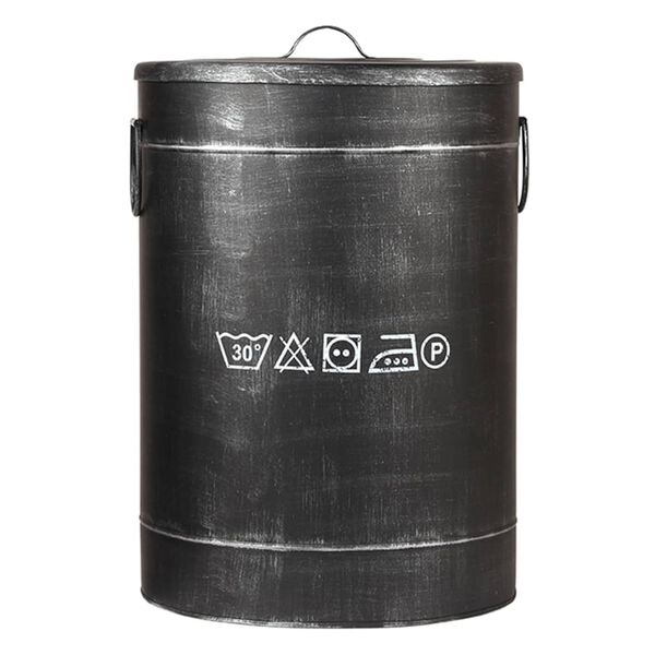 LABEL51 Skittent&oslash;yskurv 40x40x58 cm L antikk svart