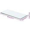 vidaXL Hyllepaneler 2 stk klart glass 40x12 cm