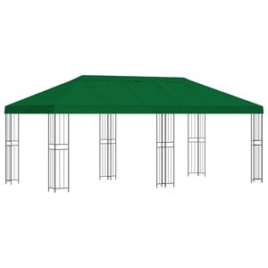 vidaXL Hage Gazebo 6 x 3 m Gr&oslash;nn Polyester og st&aring;l 190 gsm