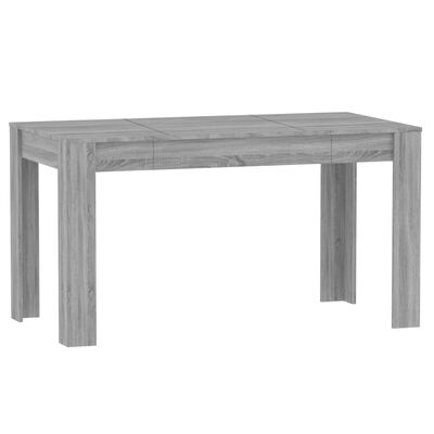 vidaXL Spisebord grå sonoma 140x74,5x76 cm konstruert tre