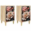 vidaXL Nattbordskap BORNE 2 stk. Sonoma eik 36 x 33 x 60 cm