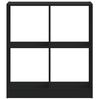vidaXL Bokhylle svart 68,5x32x75 cm konstruert tre
