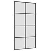 vidaXL Skyved&oslash;r med monteringssett svart 102,5x205 cm ESG-glass