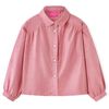 vidaXL Barnebluse med lanterneermer gammelrosa 92