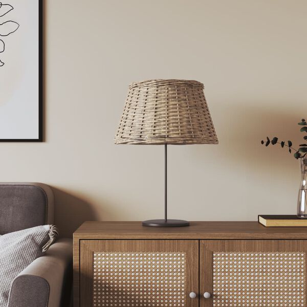 vidaXL Lampeskjerm brun &Oslash;50x30 cm flettet